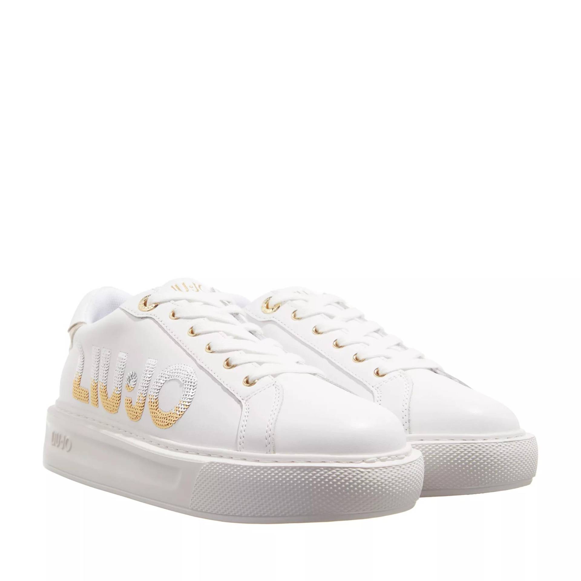 LIU JO Sneakers - Kylie 22  Sneaker Calf Leather Sequins - Gr. 40 (EU) - in Weiß - für Damen von LIU JO