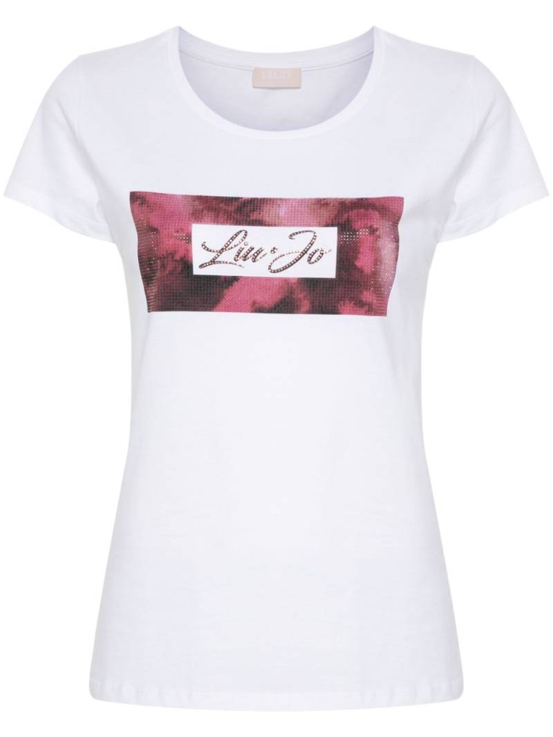 LIU JO abstract-print T-shirt - White von LIU JO