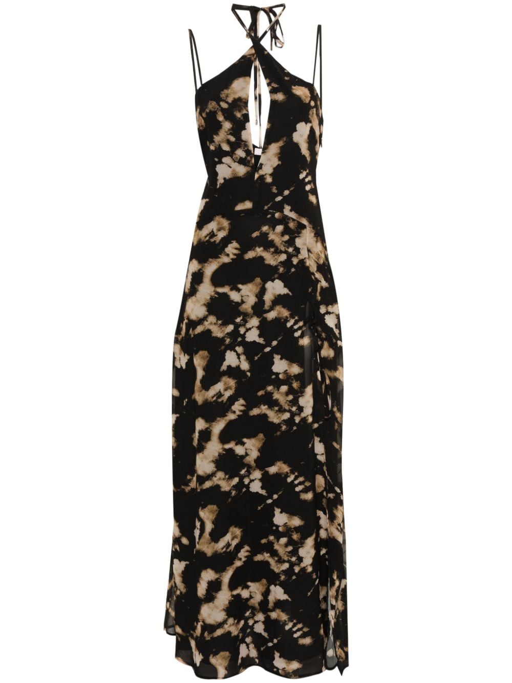 LIU JO abstract-print maxi dress - Black von LIU JO