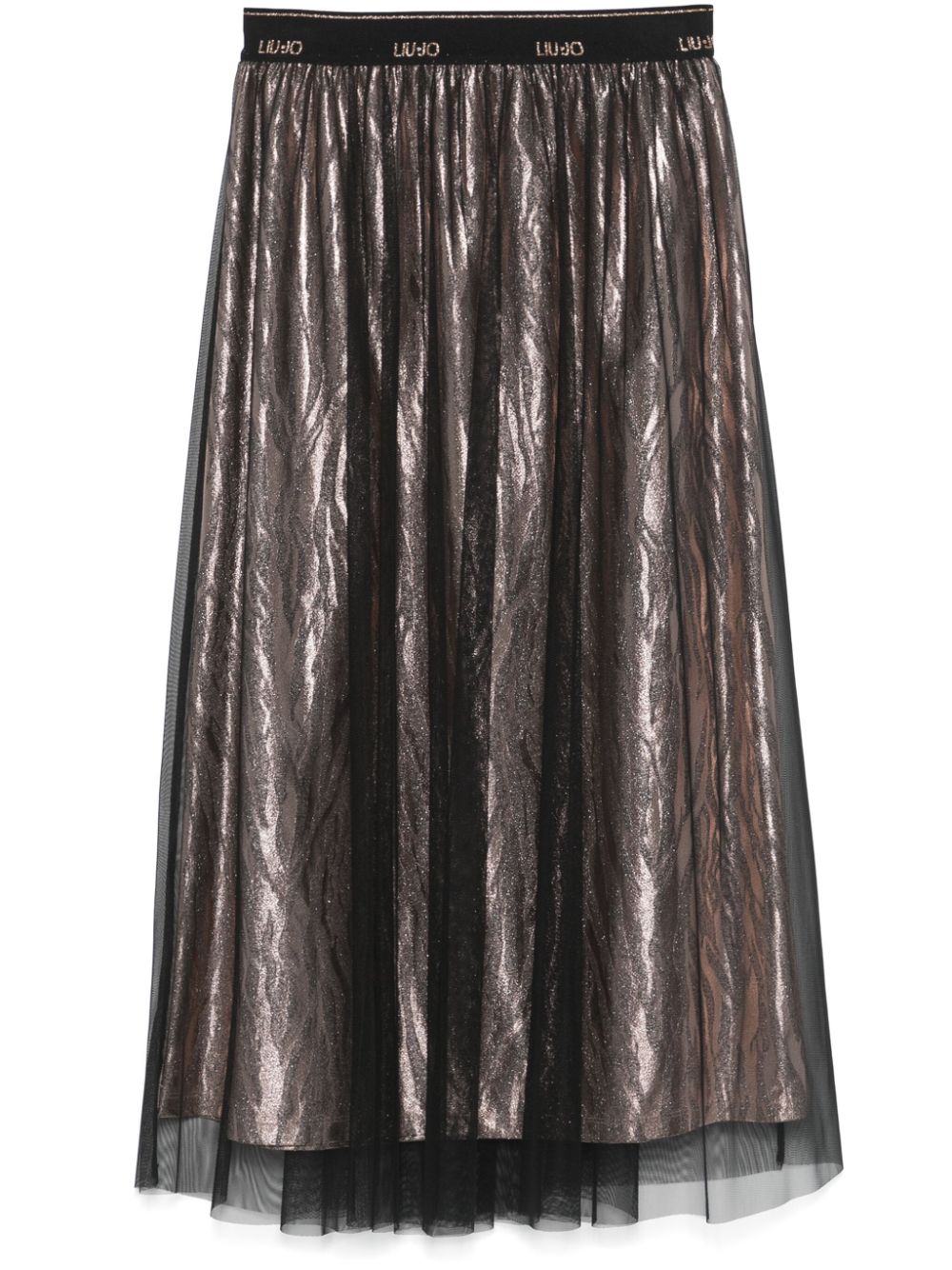 LIU JO animal-print midi skirt - Black von LIU JO