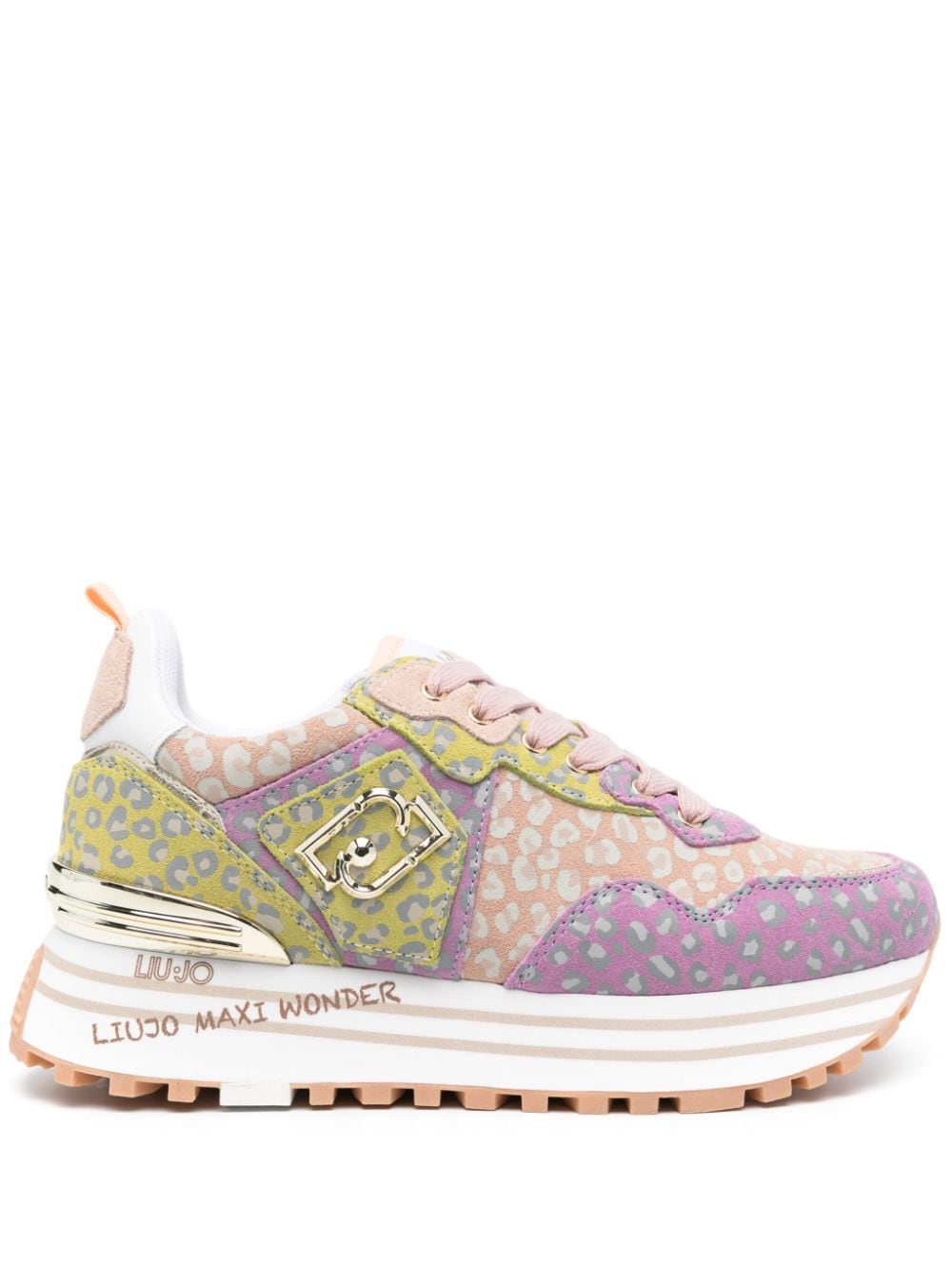 LIU JO animal-print suede sneakers - Purple von LIU JO