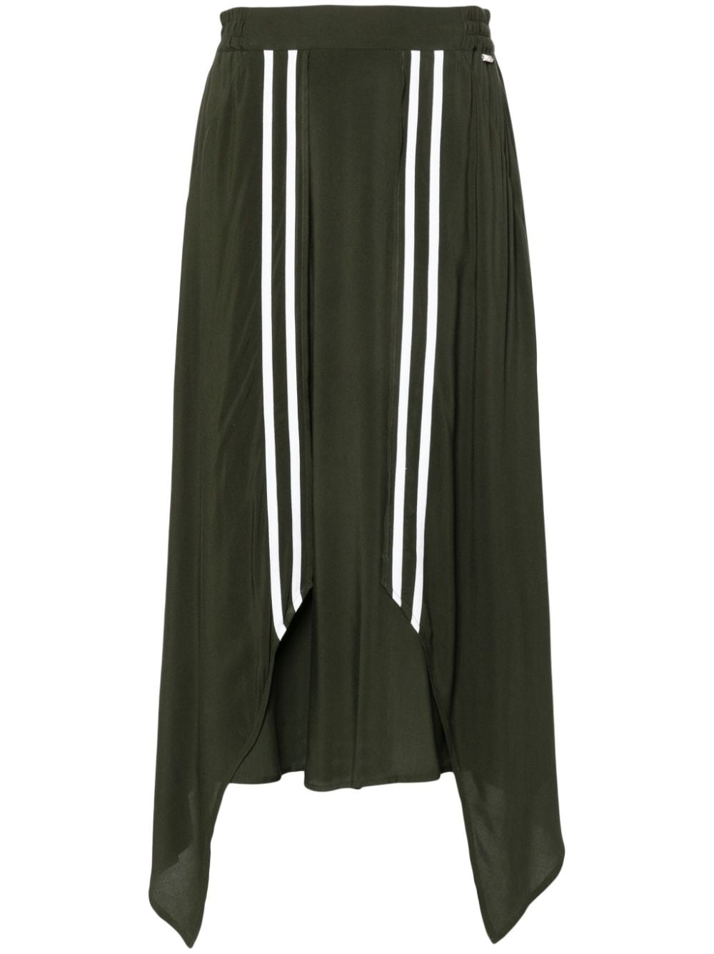 LIU JO asymmetric midi skirt - Green von LIU JO