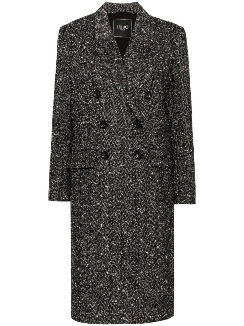 LIU JO bouclé coat - Black von LIU JO