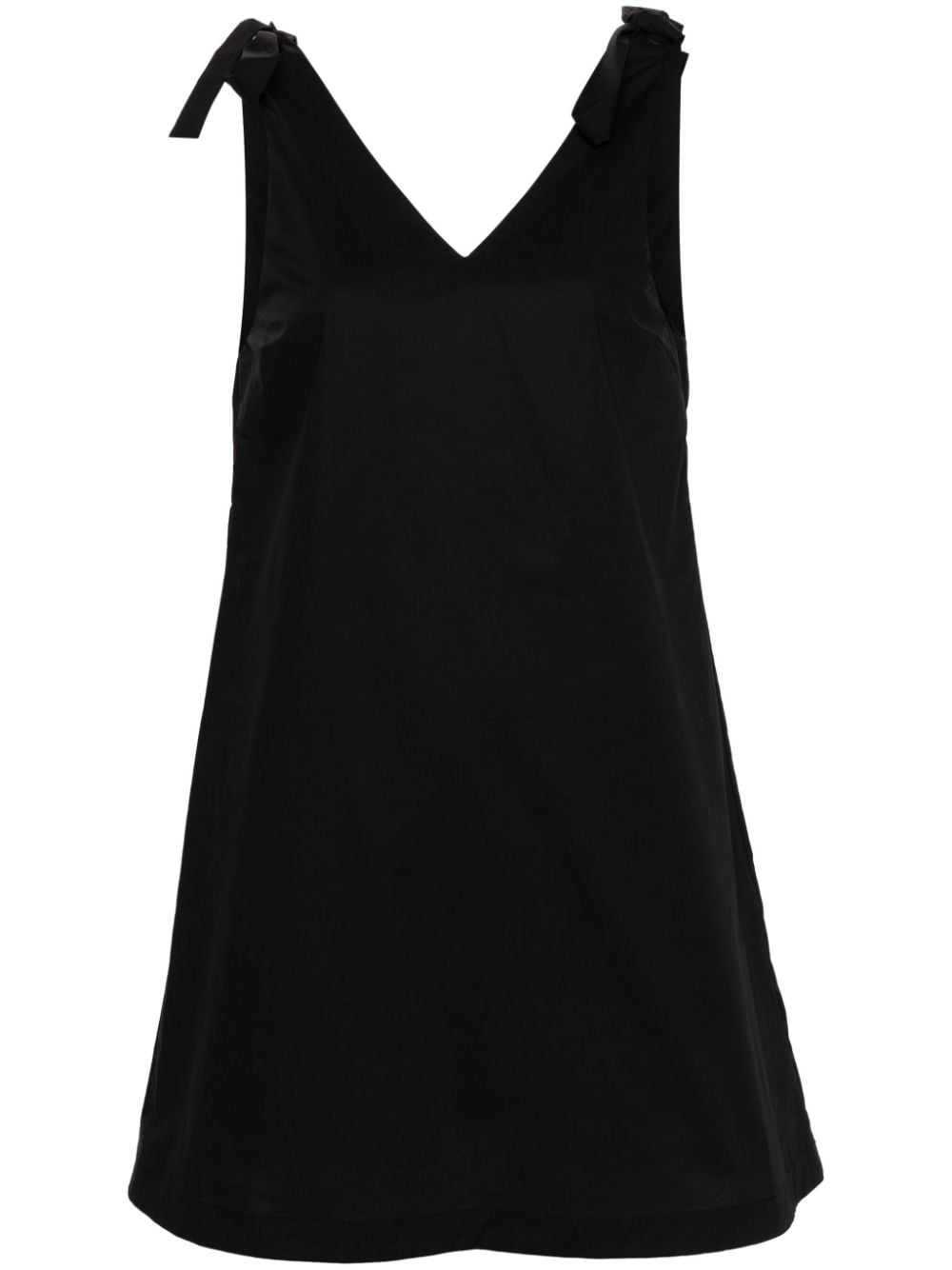 LIU JO bow-detail poplin dress - Black von LIU JO