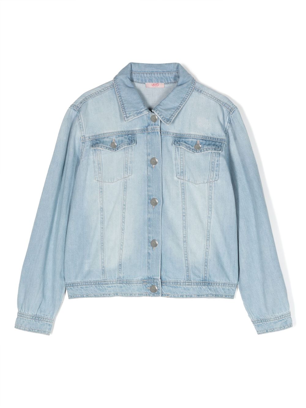 Liu Jo Kids buttoned washed-denim jacket - Blue von Liu Jo Kids