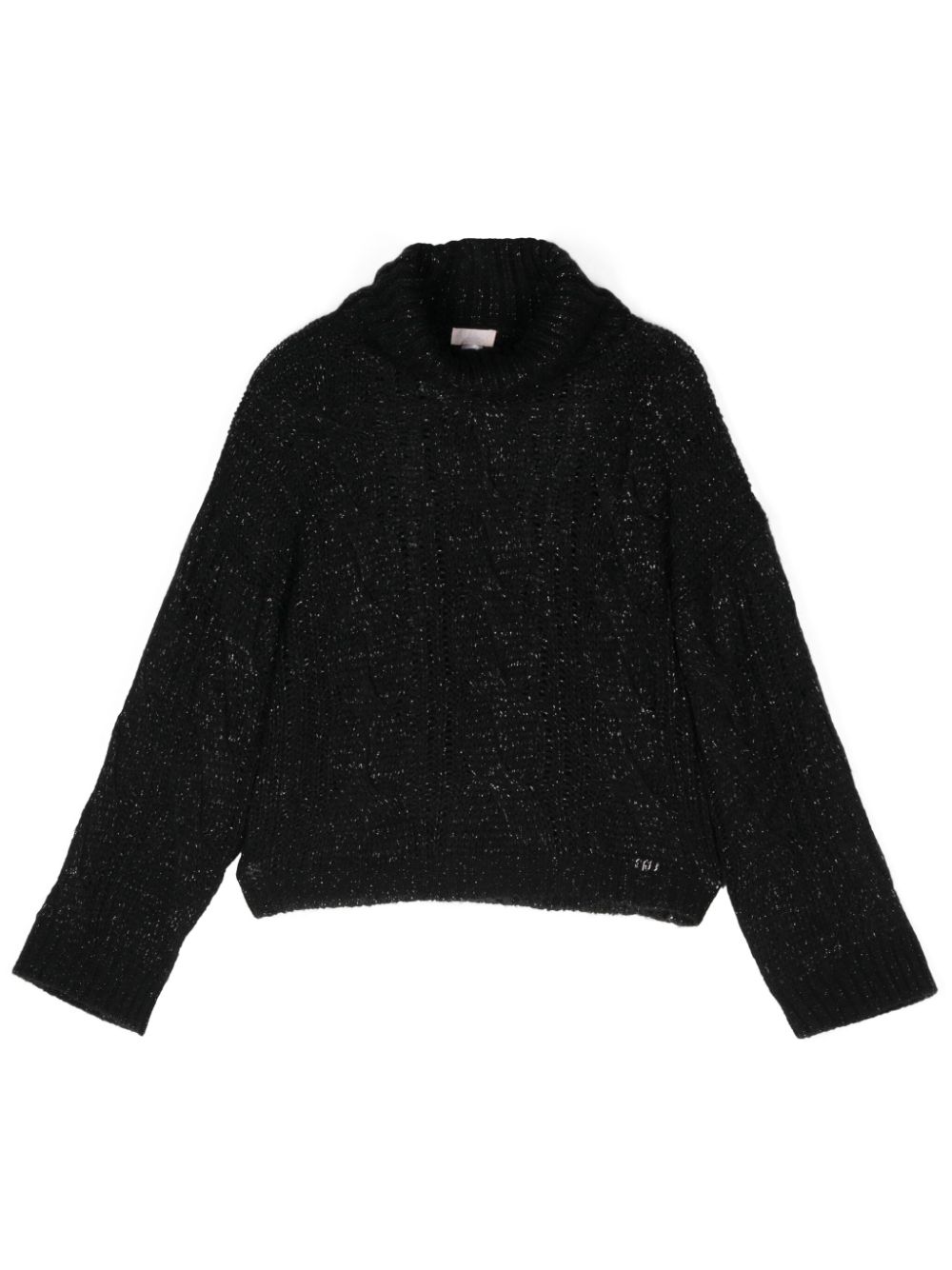 LIU JO cable-knit sweater - Black von LIU JO