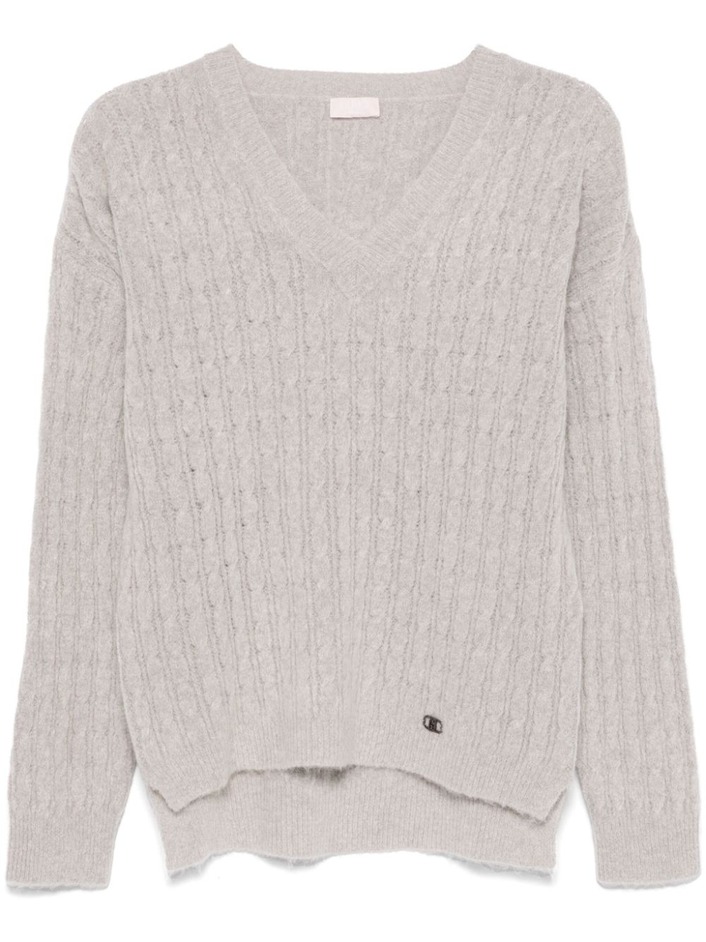 LIU JO cable-knit sweater - Grey von LIU JO