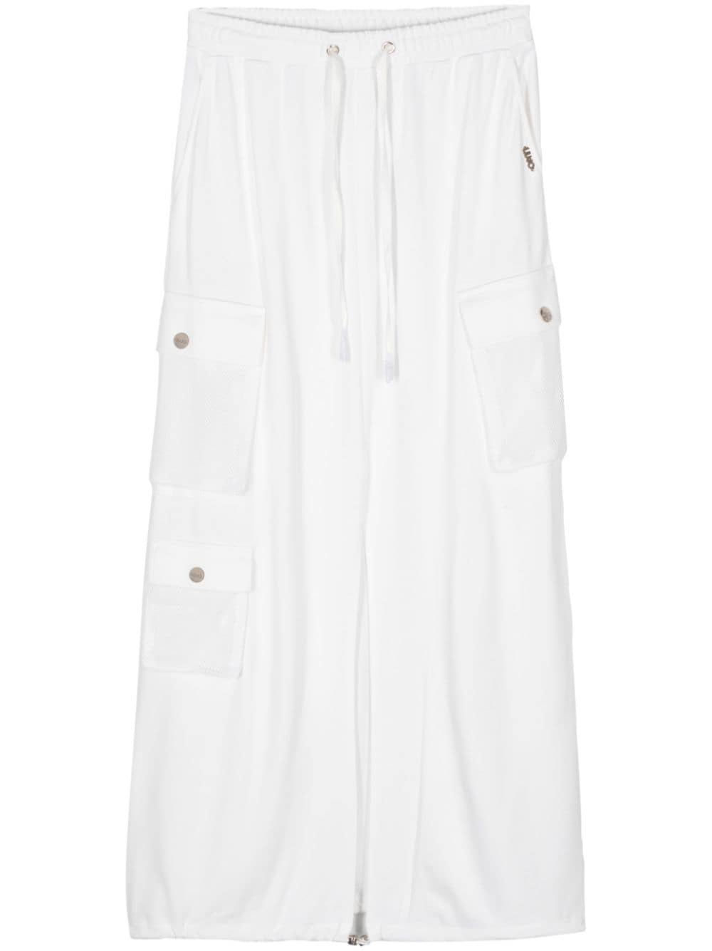 LIU JO cargo maxi skirt - White von LIU JO
