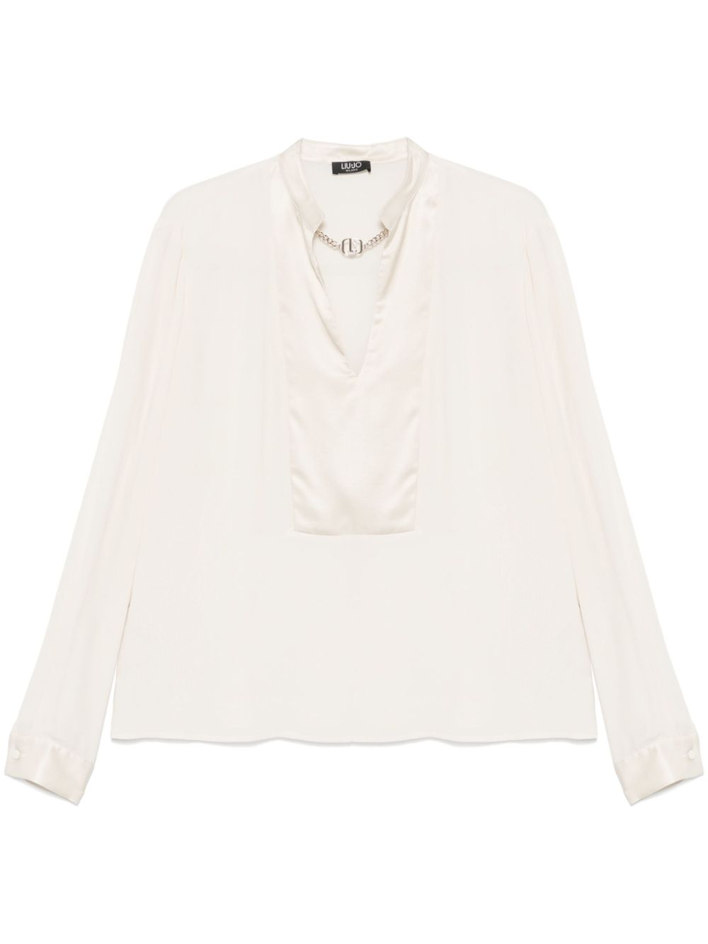 LIU JO chain-detail blouse - Neutrals von LIU JO