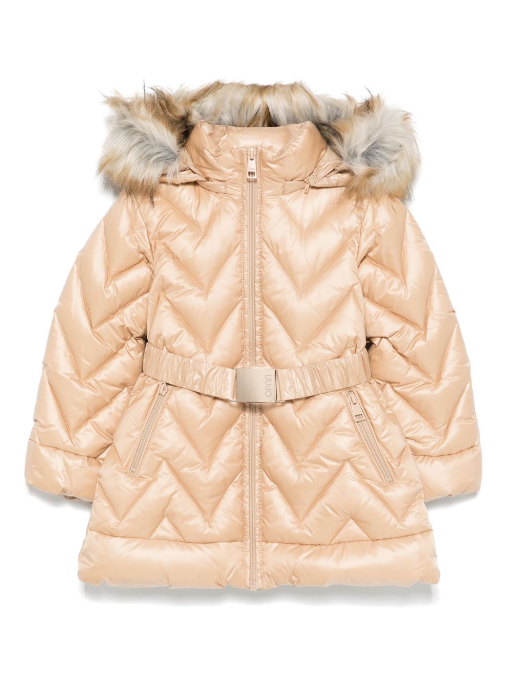 LIU JO chevron-quilting puffer jacket - Neutrals von LIU JO