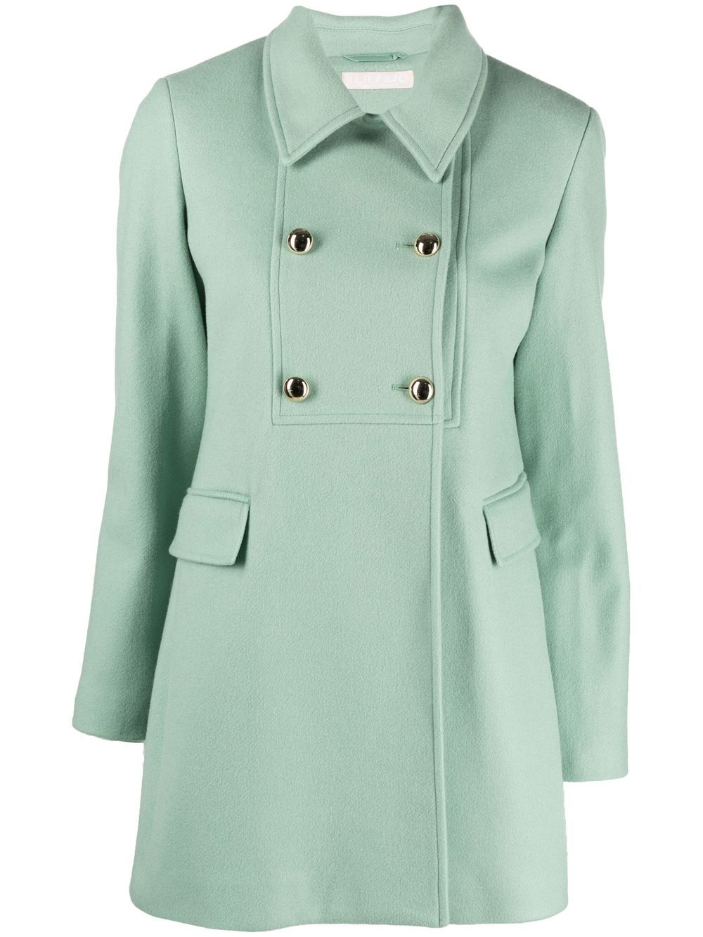 LIU JO classic collar double-breasted coat - Green von LIU JO