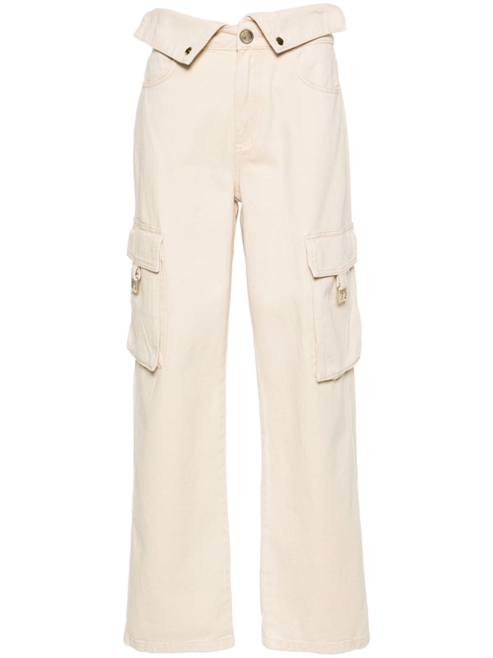 LIU JO cotton cargo pants - Neutrals von LIU JO