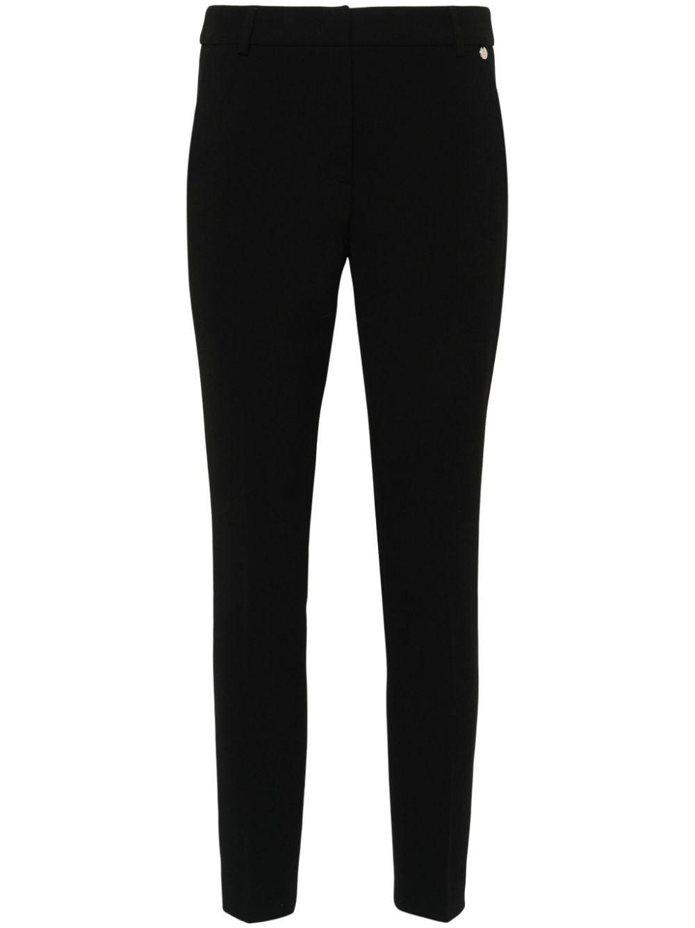 LIU JO crepe cigarette trousers - Black von LIU JO