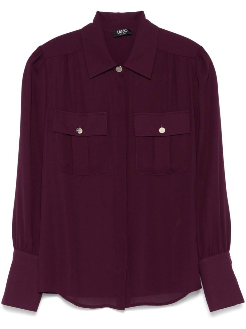 LIU JO crepe shirt - Purple von LIU JO