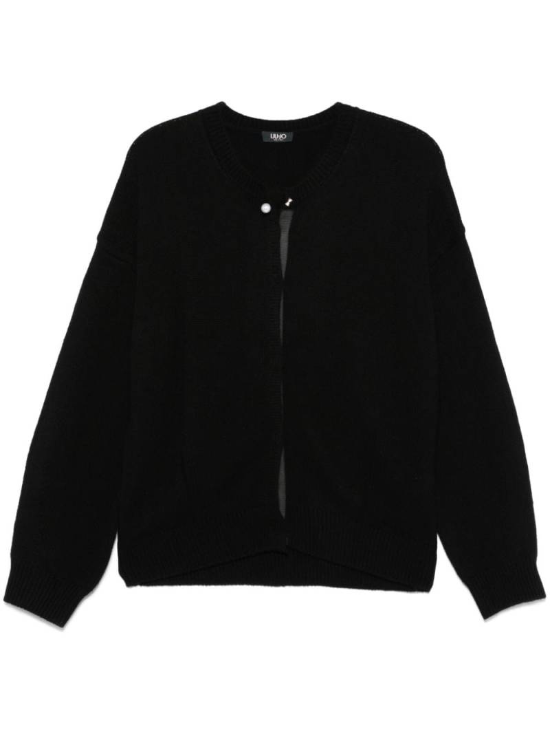 LIU JO crew-neck cardigan - Black von LIU JO