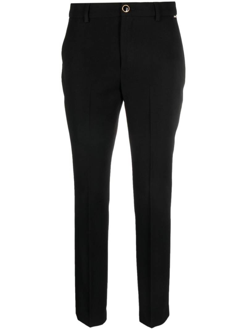 LIU JO cropped slim-fit trousers - Black von LIU JO