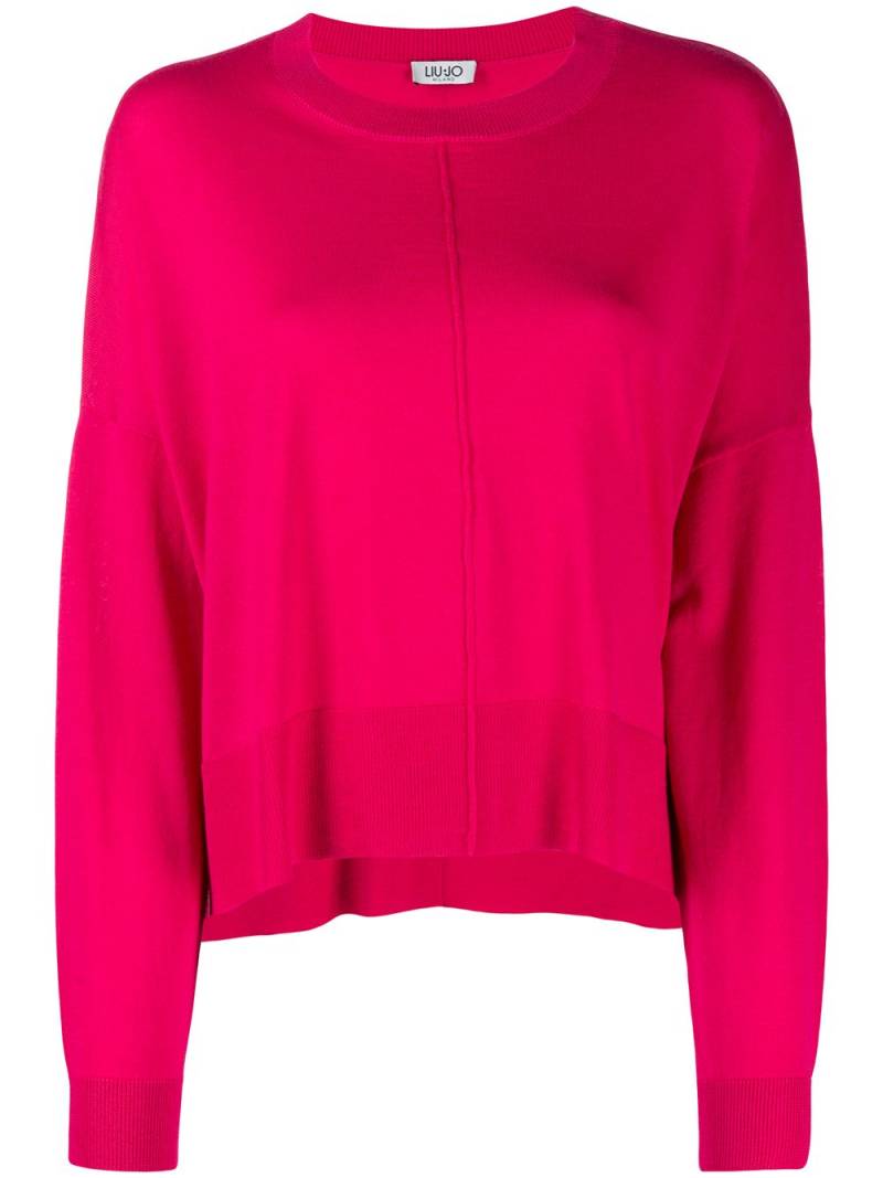 LIU JO crystal button jumper - Pink von LIU JO