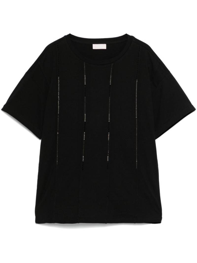 LIU JO crystal-embellished T-shirt - Black von LIU JO