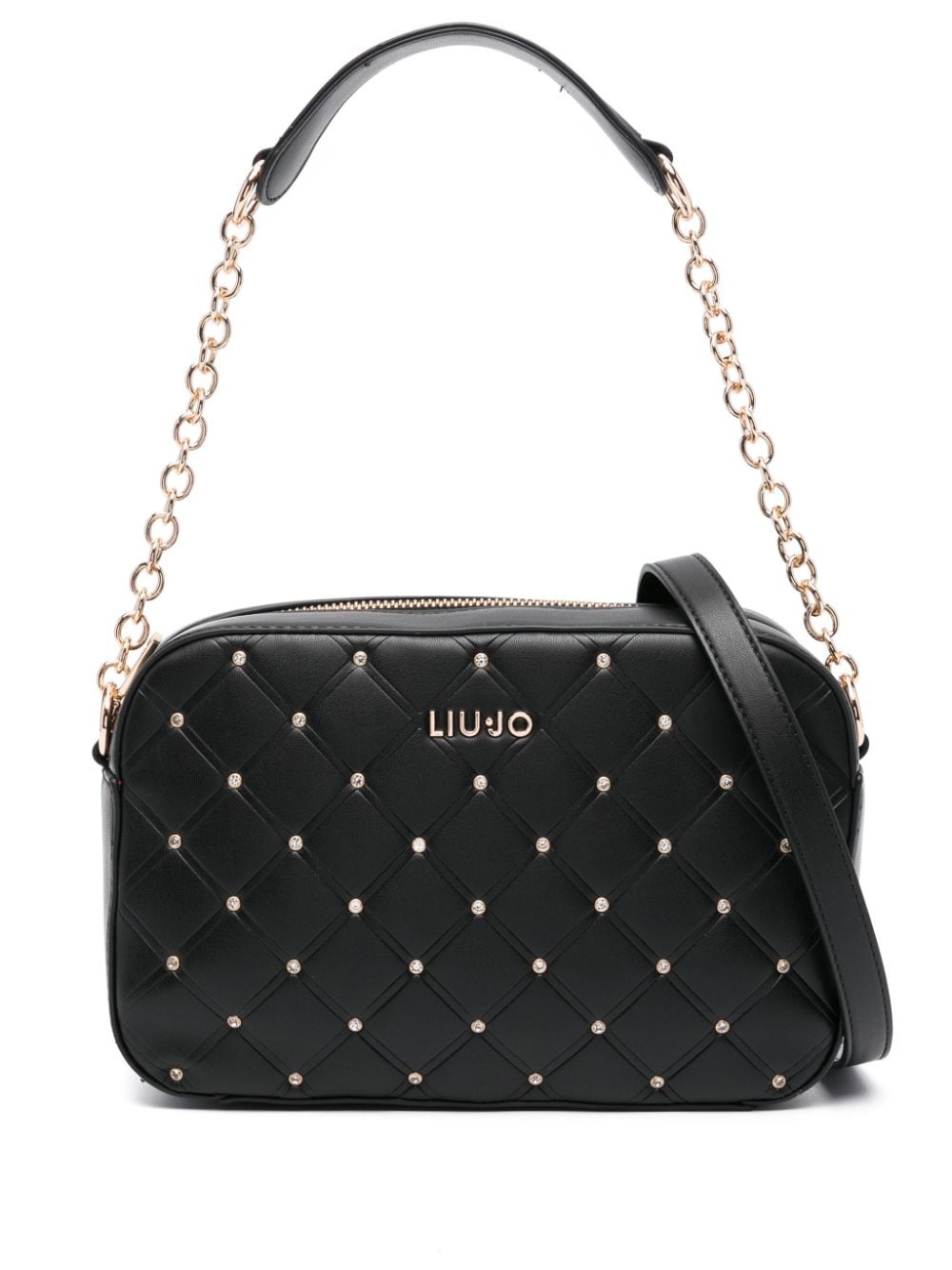 LIU JO crystal-embellished crossbody bag - Black von LIU JO