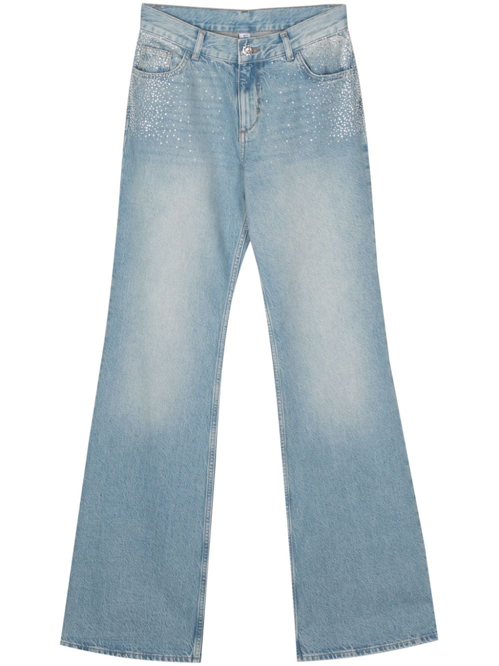 LIU JO crystal-embellished flared jeans - Blue von LIU JO