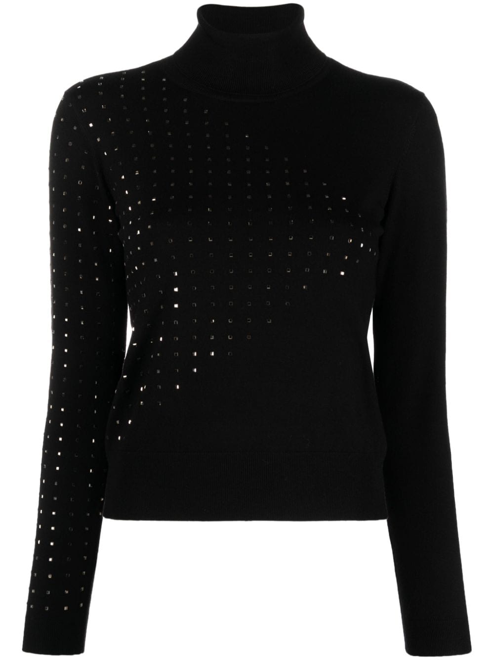 LIU JO crystal-embellished open-back jumper - Black von LIU JO