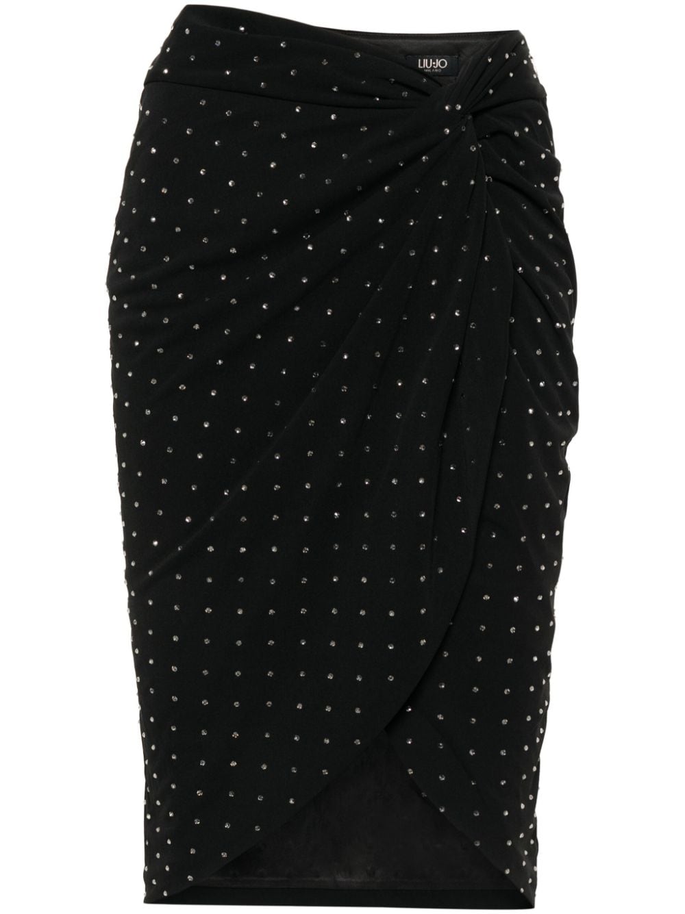 LIU JO crystal-embellished pencil skirt - Black von LIU JO