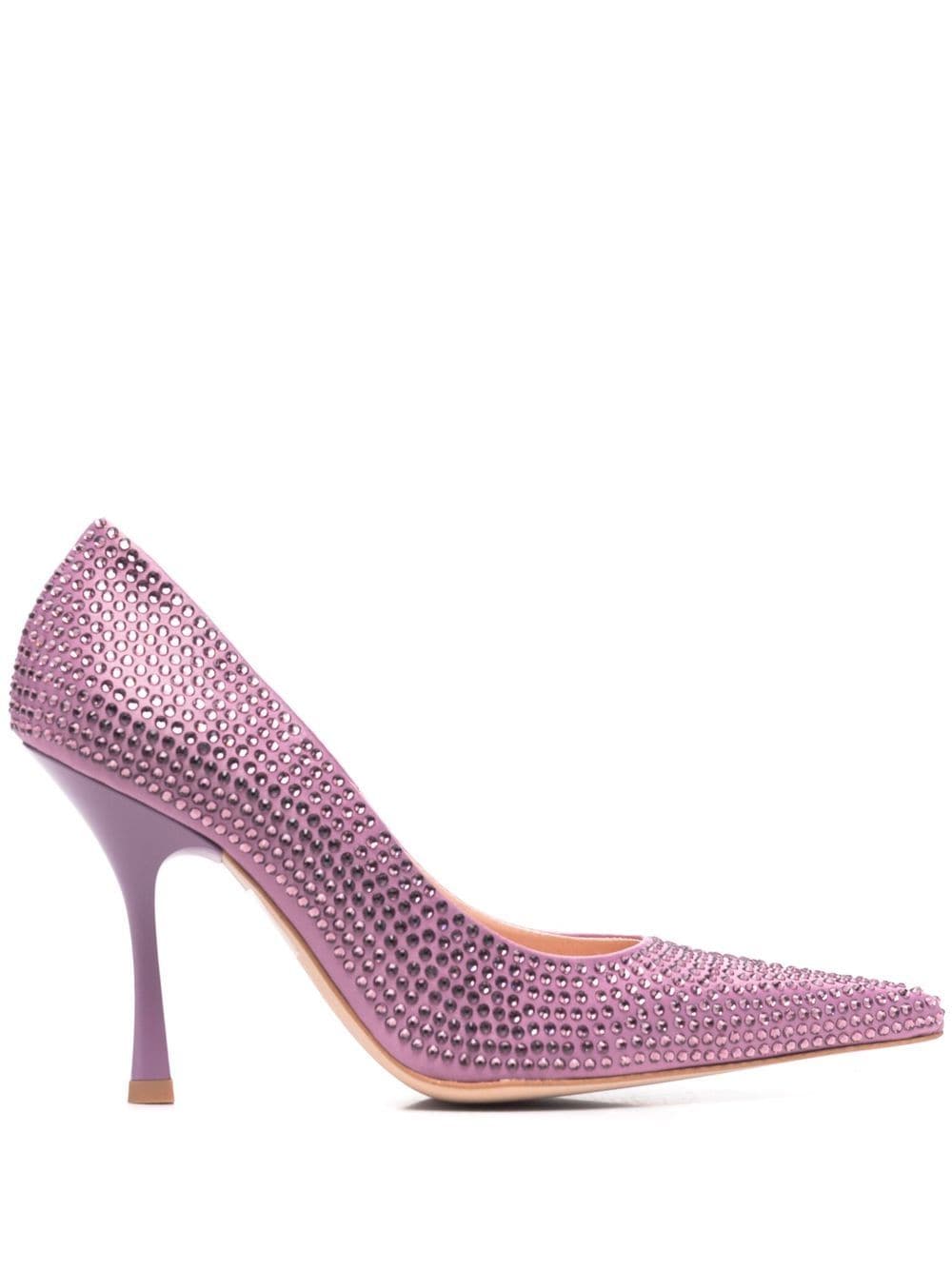 LIU JO x Leonie Hanne crystal-embellished pointed-toe pumps - Purple von LIU JO