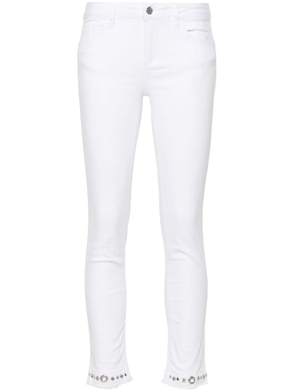 LIU JO crystal-embellished skinny jeans - White von LIU JO