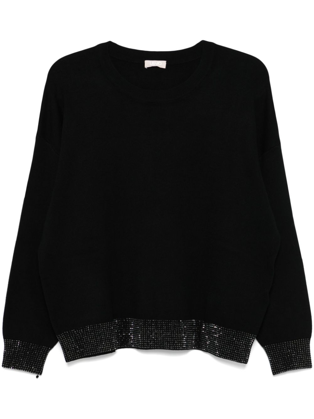 LIU JO crystal-embellished sweater - Black von LIU JO