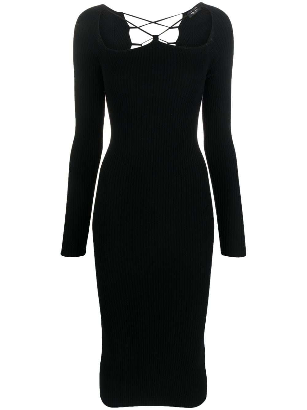 LIU JO cut-out midi dress - Black von LIU JO