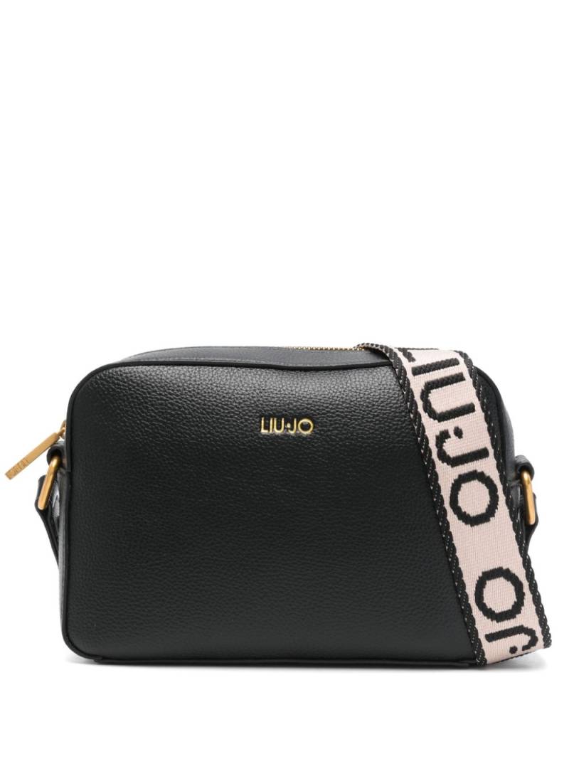 LIU JO debossed-logo crossbody bag - Black von LIU JO