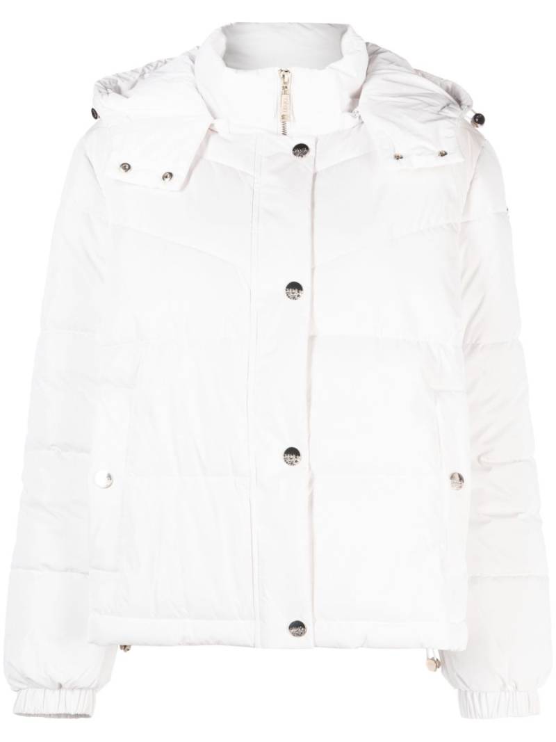 LIU JO detachable hood puffer jacket - White von LIU JO