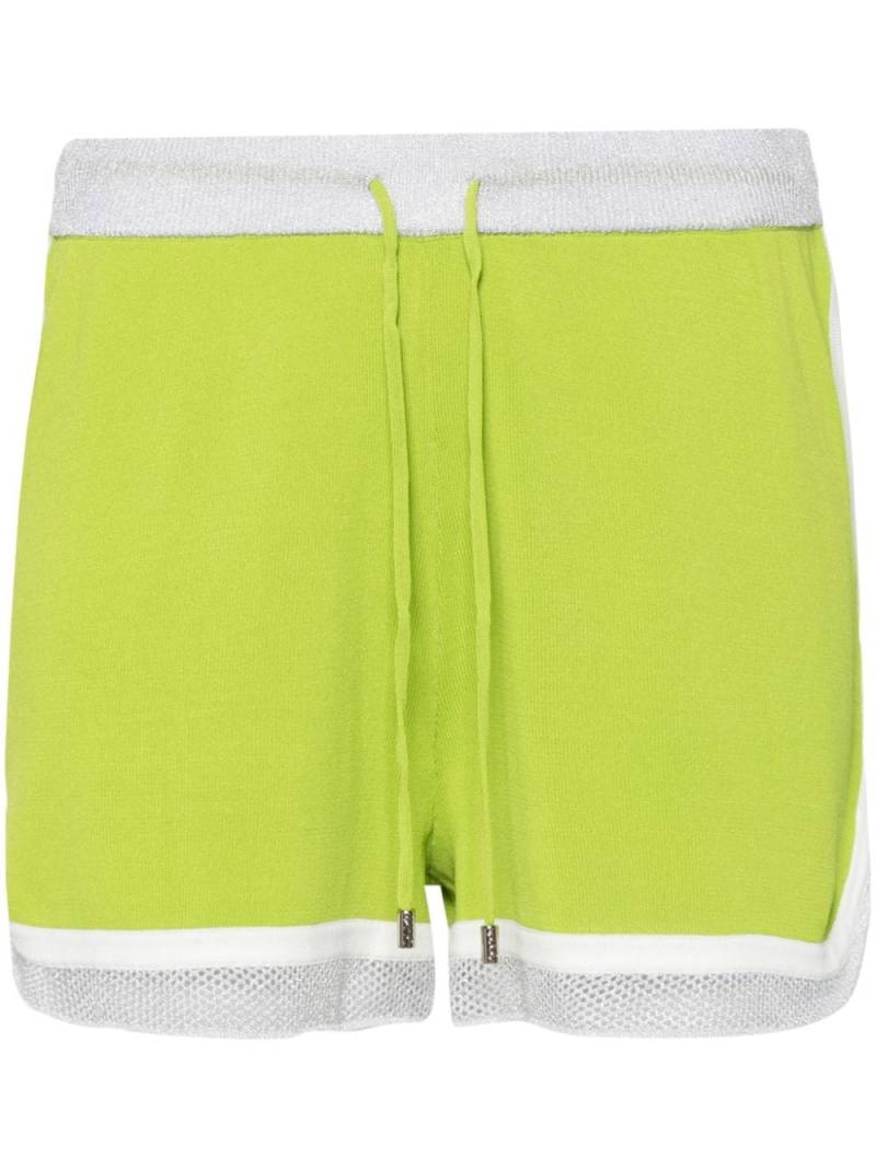 LIU JO drawstring-waist panelled shorts - Green von LIU JO