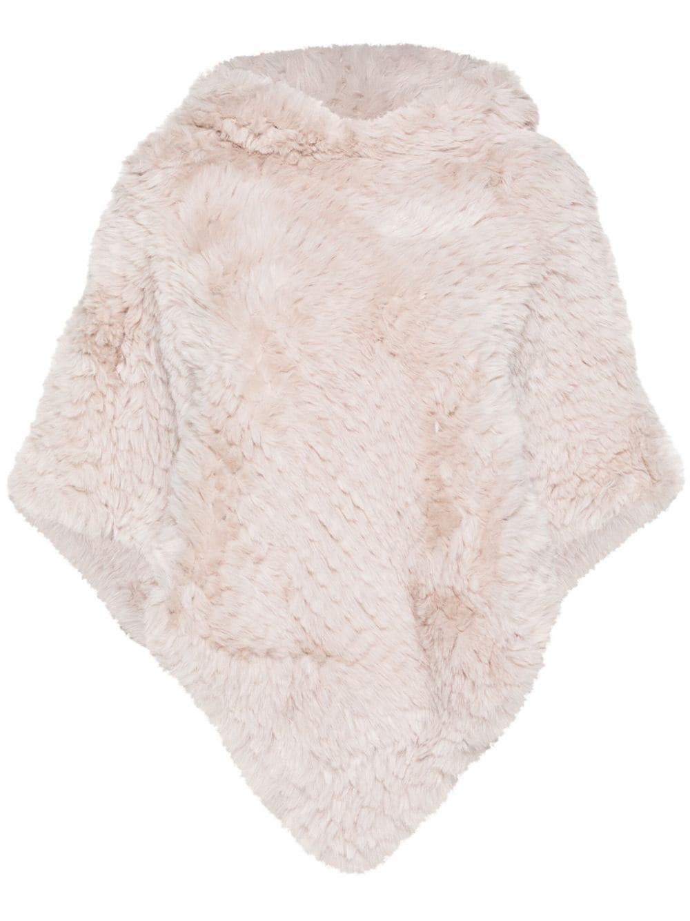 LIU JO faux-fur poncho - Neutrals von LIU JO