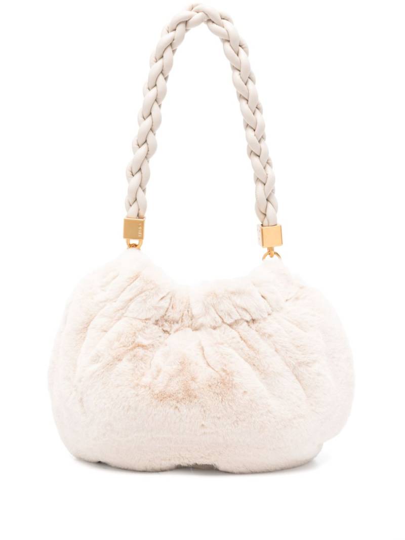 LIU JO faux-fur shoulder bag - Neutrals von LIU JO