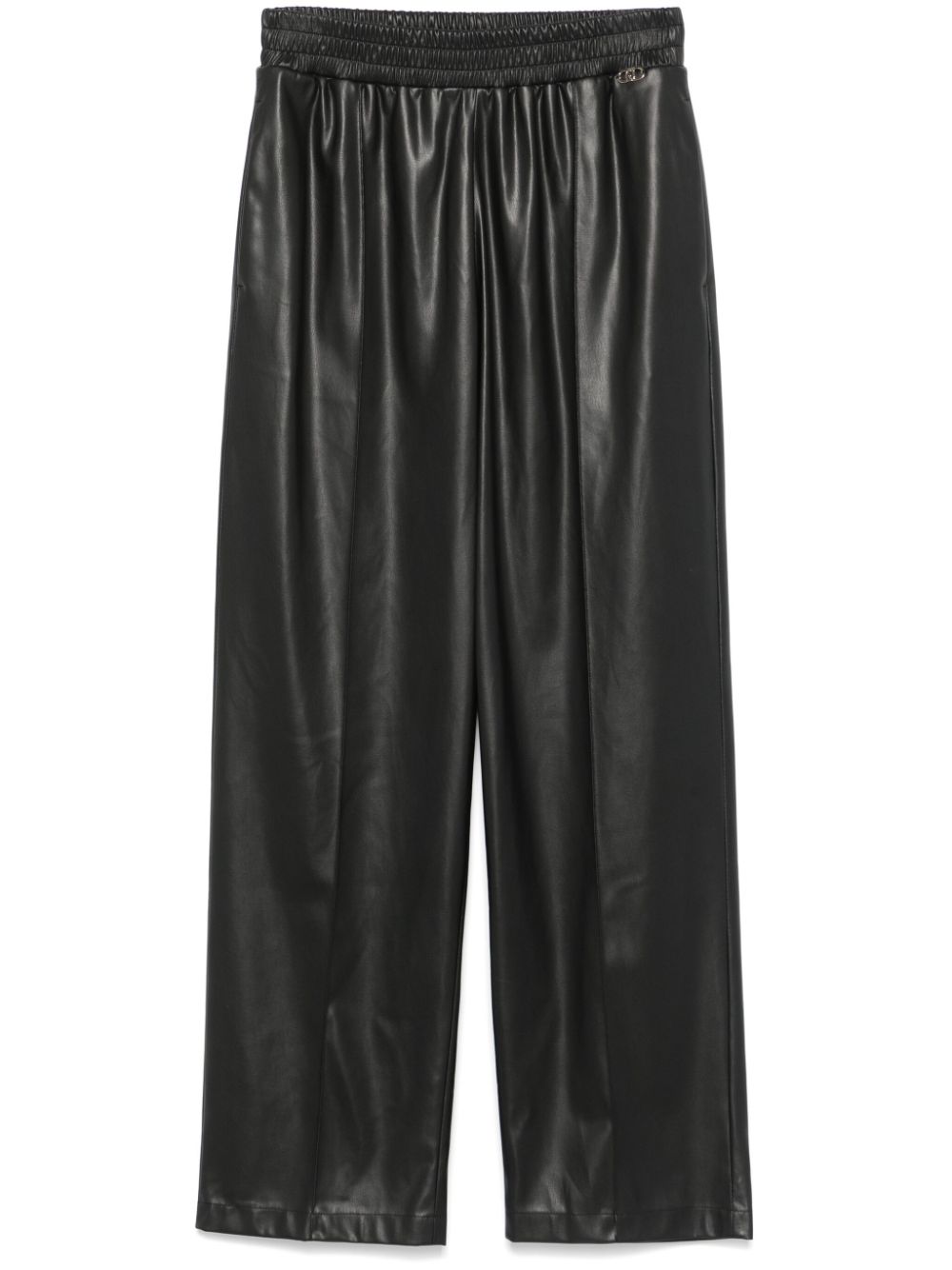 LIU JO faux-leather trousers - Black von LIU JO