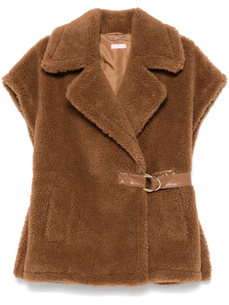 LIU JO faux-shearling gilet - Brown von LIU JO