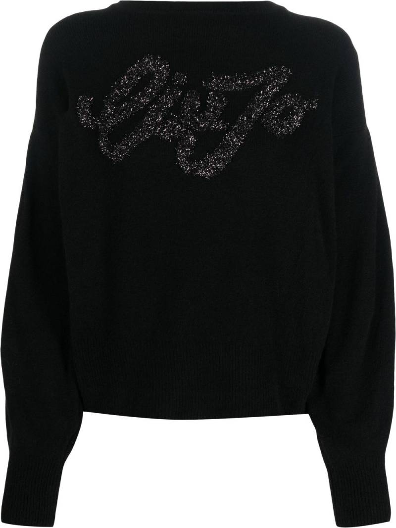 LIU JO fine-knit glittered jumper - Black von LIU JO