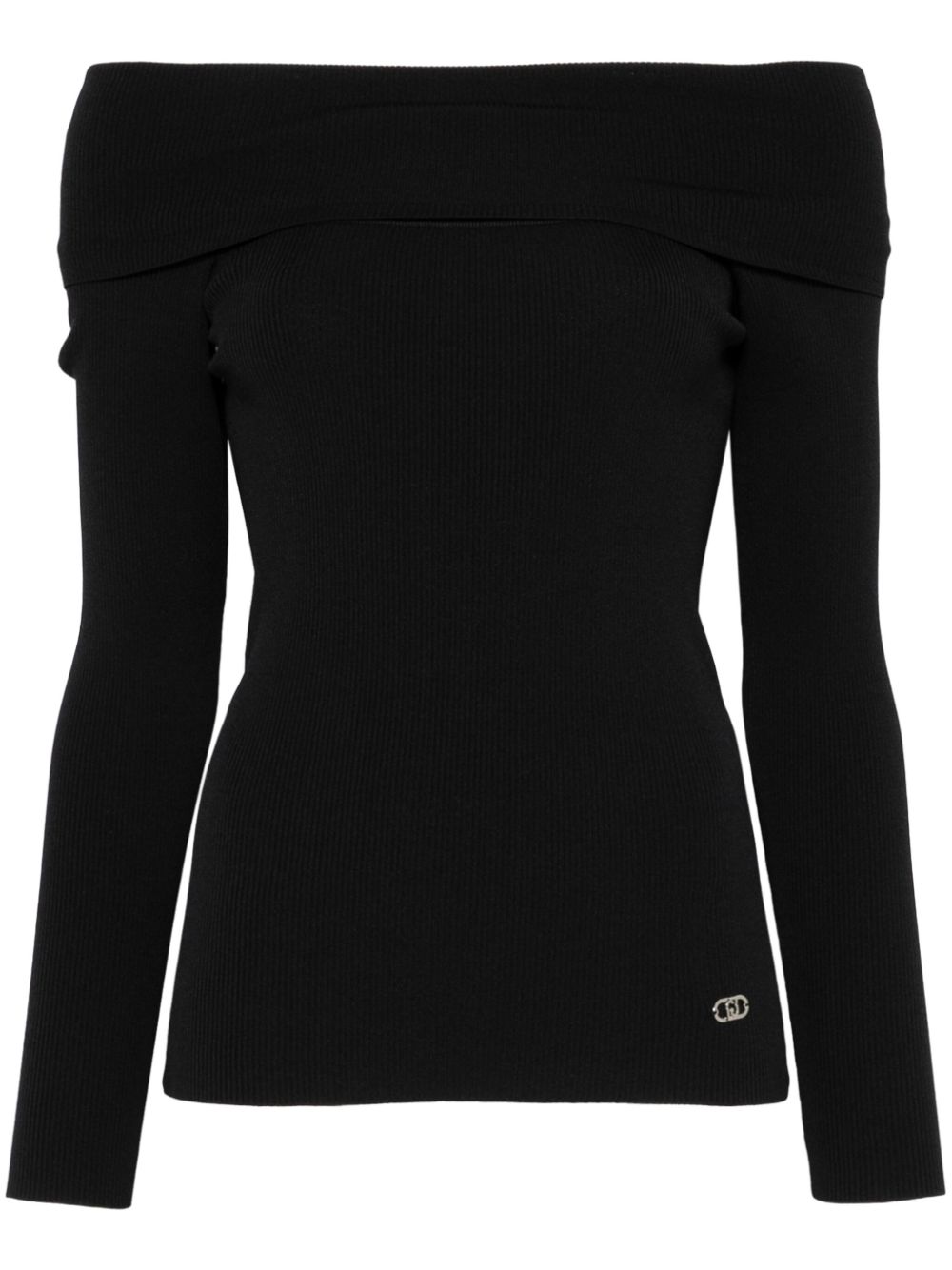 LIU JO fine-ribbed sweater - Black von LIU JO