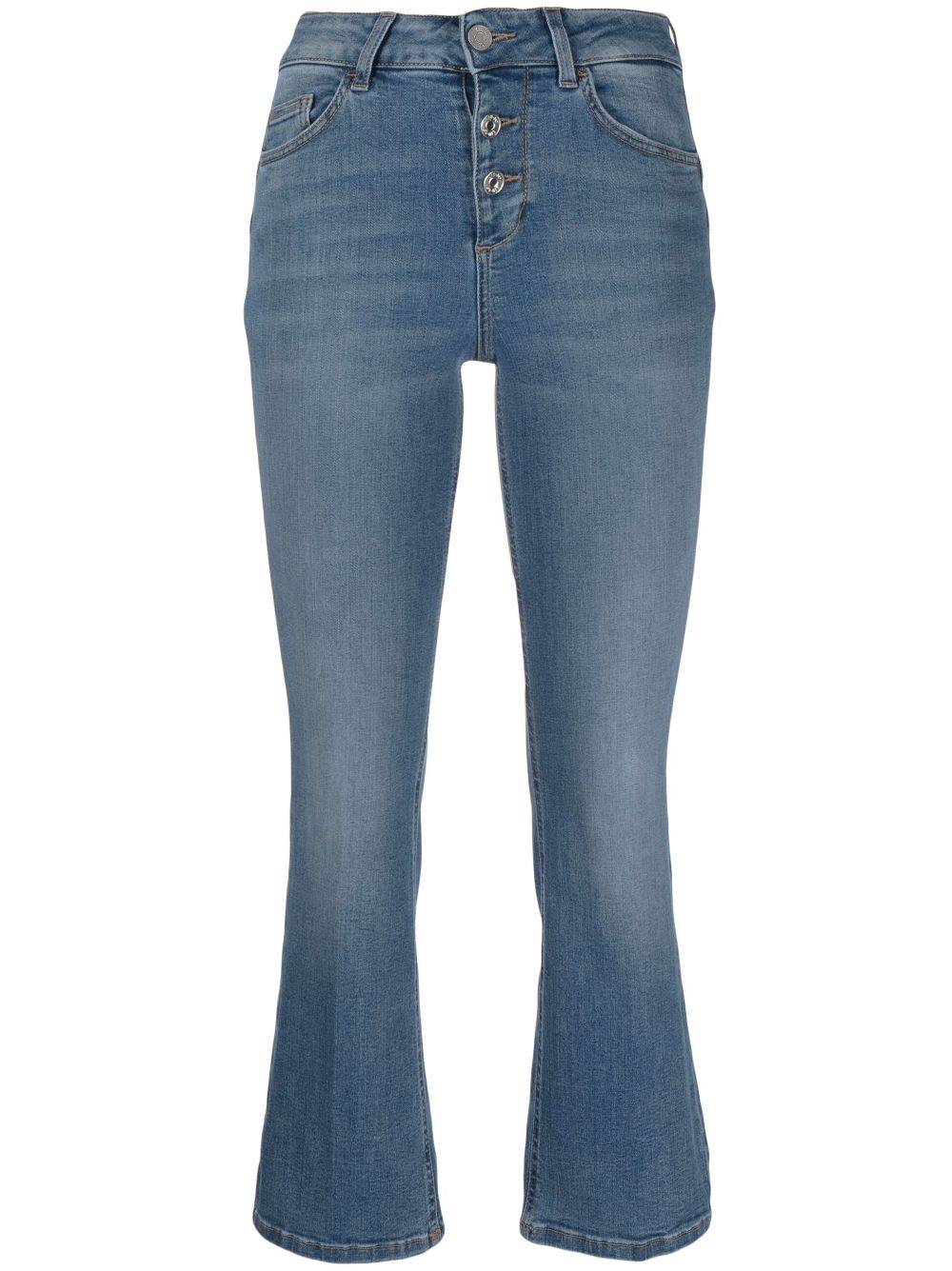 LIU JO flared cropped jeans - Blue von LIU JO