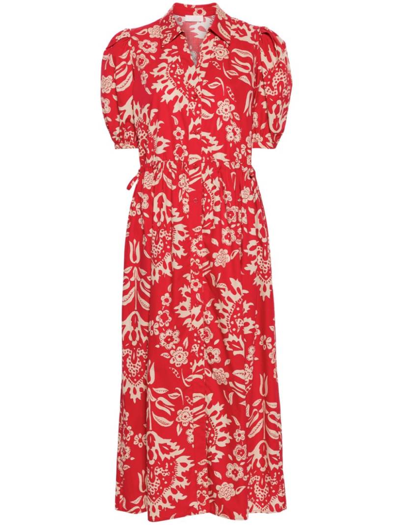 LIU JO floral-print cotton maxi dress - Red von LIU JO