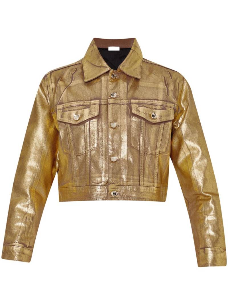 LIU JO foil-effect jacket - Gold von LIU JO