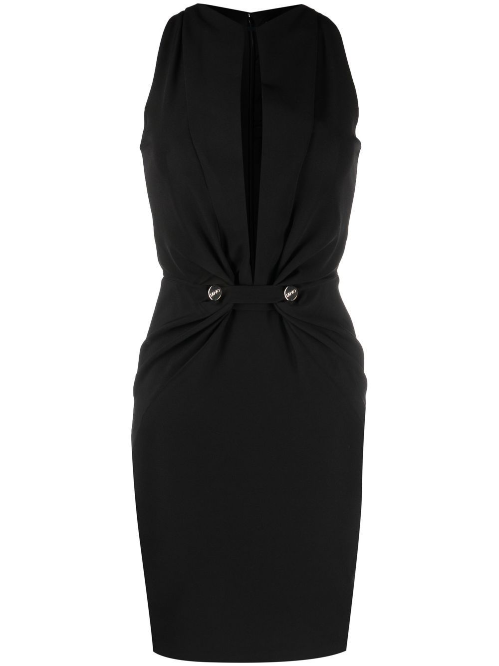 LIU JO gathered-detail sleeveless dress - Black von LIU JO