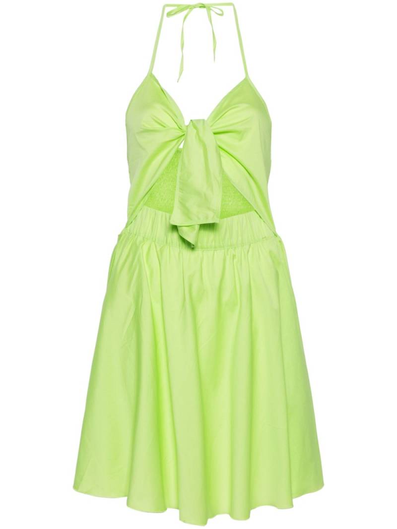 LIU JO halterneck sleeveless mini dress - Green von LIU JO