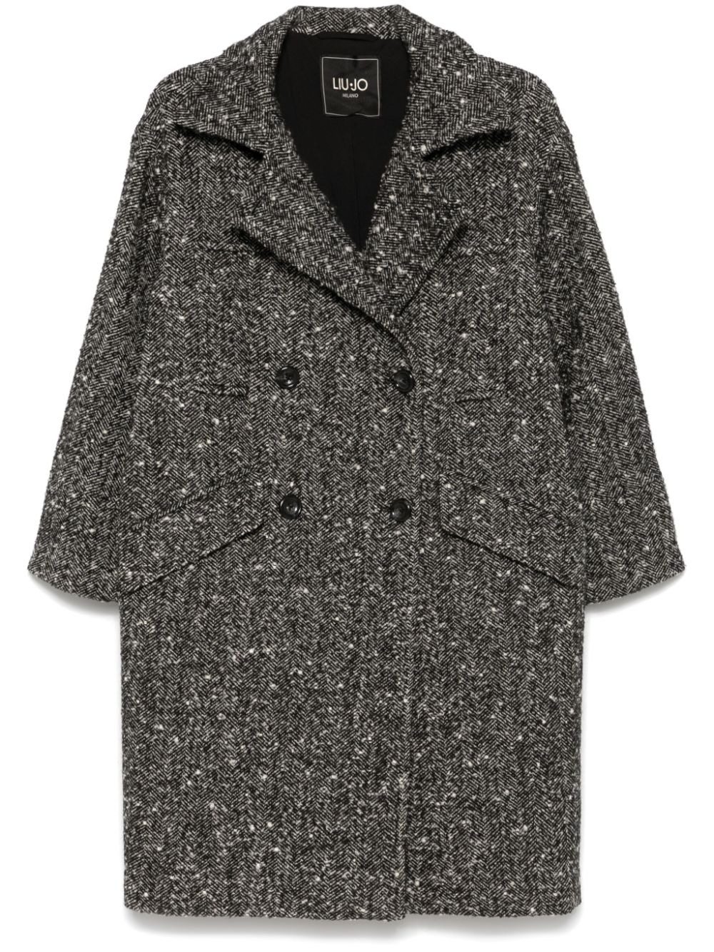 LIU JO herringbone coat - Black von LIU JO