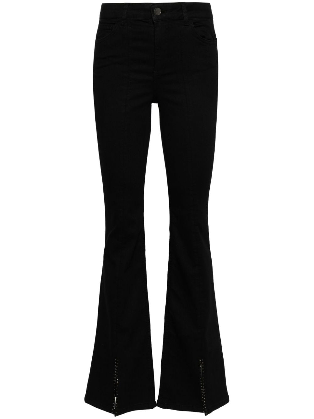 LIU JO high-rise flared jeans - Black von LIU JO