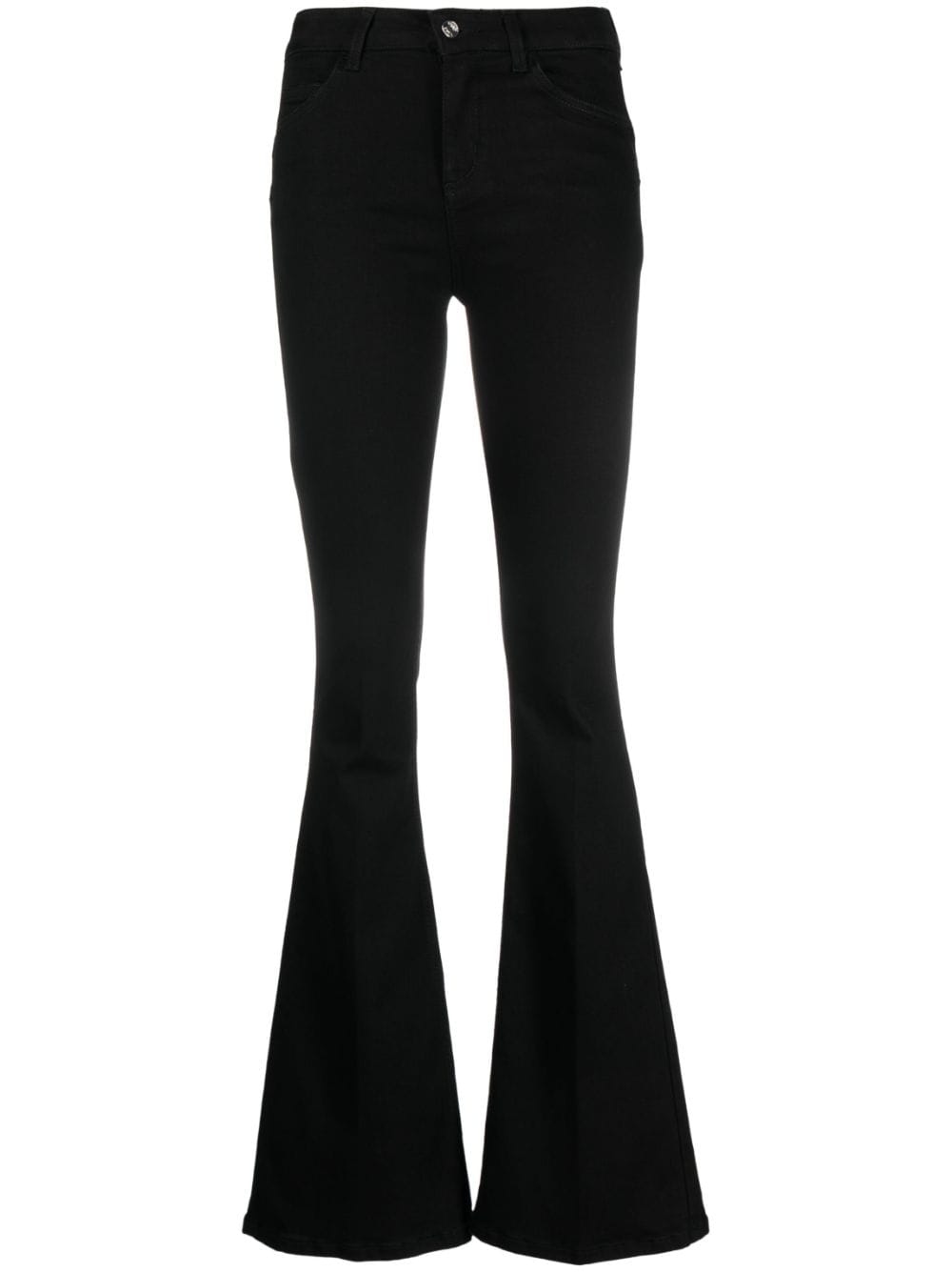 LIU JO high-waist flared jeans - Black von LIU JO