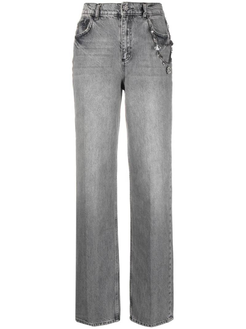 LIU JO high-waist straight-leg jeans - Grey von LIU JO