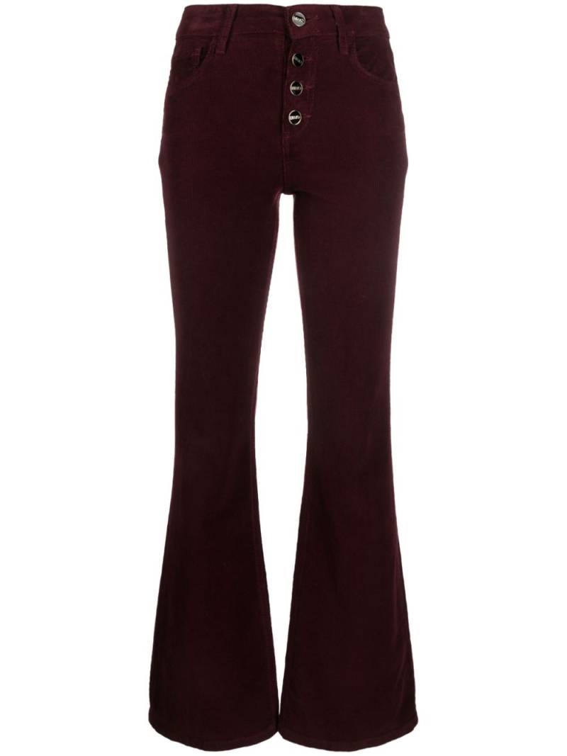 LIU JO high-waisted corduroy trousers - Red von LIU JO