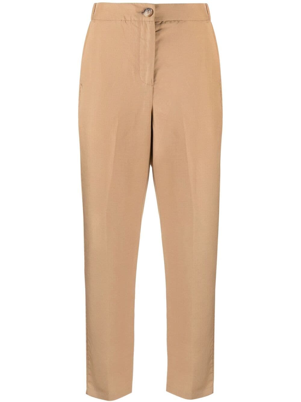 LIU JO inset-pocket straight trousers - Neutrals von LIU JO